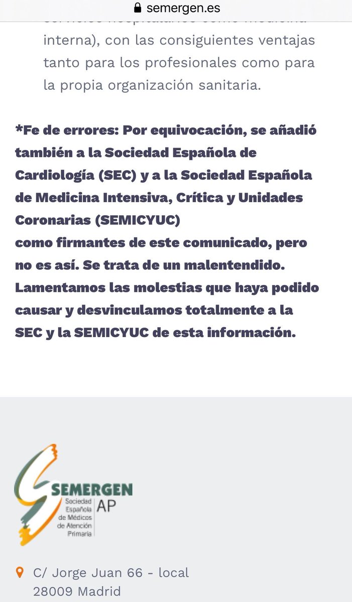 pjalarcon3's tweet photo. #EspecialidadUrgenciasYA  “Ya solo son 4 y no 6 Sociedades en contra de #EspecialidadMUE”
@Maria_Podemos @anaprietonieto @anapastorjulian @GuillermoDiazCs @Esquerra_ERC @eajpnv 
@sanidadgob @CarolinaDarias ⁦@desdelamoncloa⁩ https://t.co/IeTmJozVqU