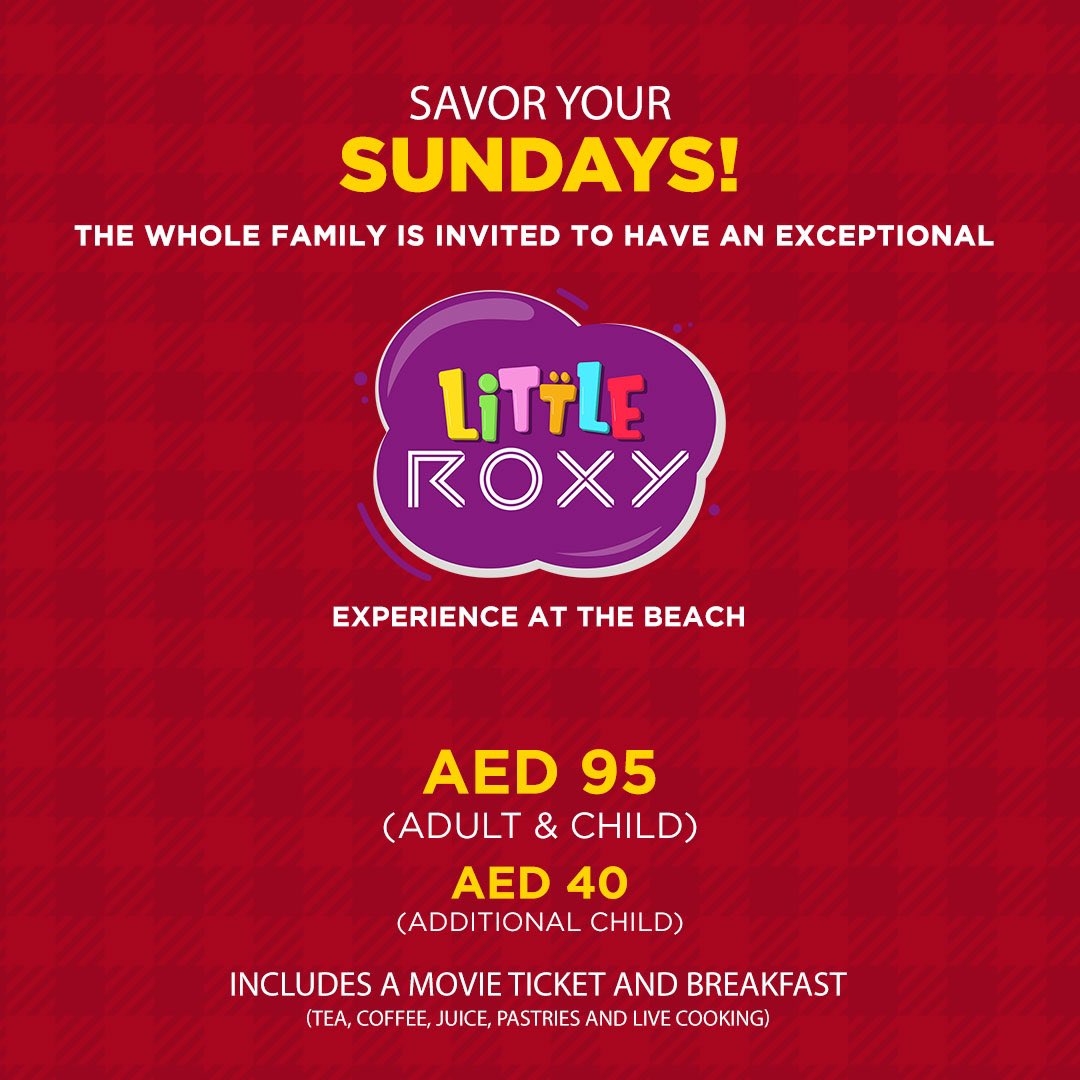 LITTLE ROXY IS BACK! 😍

Get your little ones ready for a magical journey at Roxy Cinemas! 

Check out our offers and movies available for the whole family to enjoy this Sunday! 🎬

We also offer a delicious breakfast that the family can feast on! 🥐 

#ExperienceRoxy #LittleRoxy