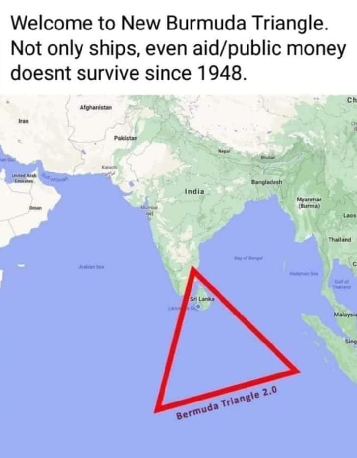 TheUDCW's tweet photo. Updated version of bermuda triangle.

#LK #SriLankan #Politics 🥴 https://t.co/adxsvVTaTQ