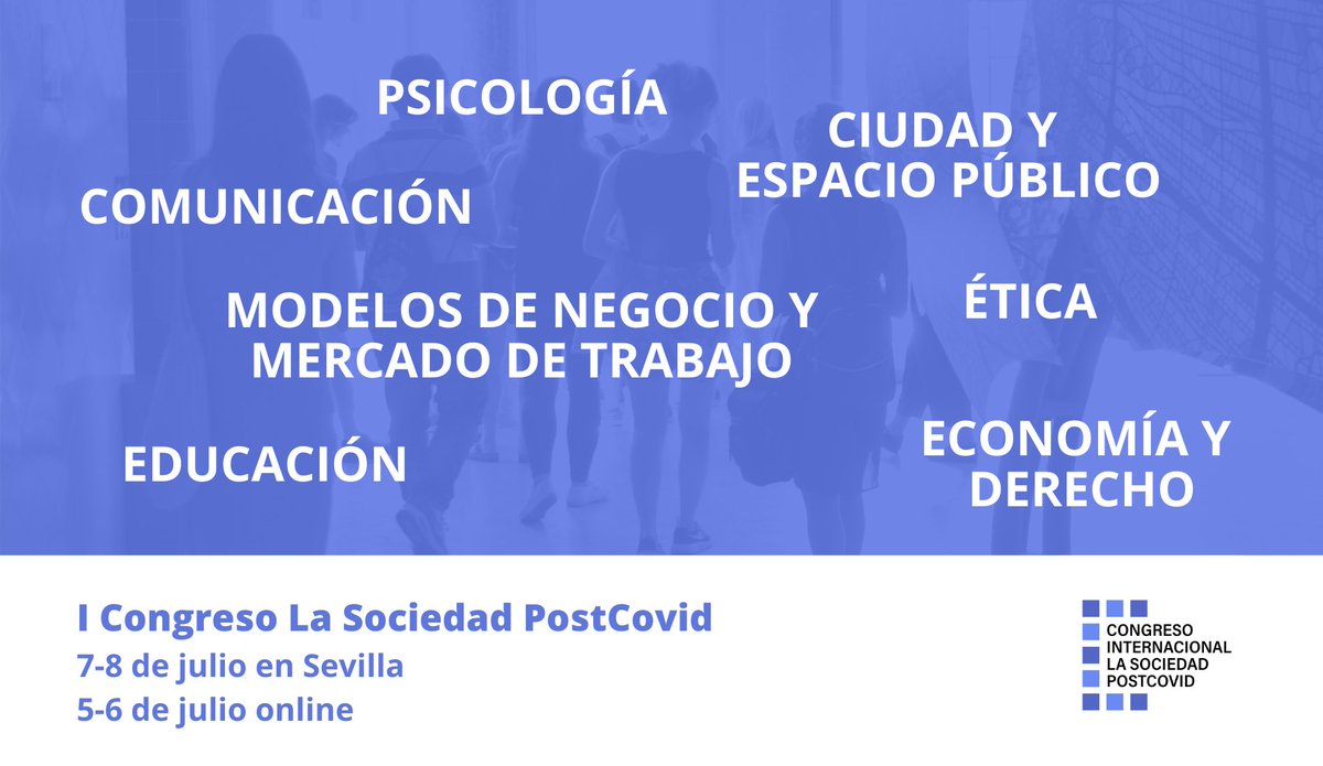 #CallForPapers 📢

Envía tu propuesta de comunicación para participar como congresista en el I Congreso Internacional La Sociedad PostCovid.

sociedadpostcovid.com