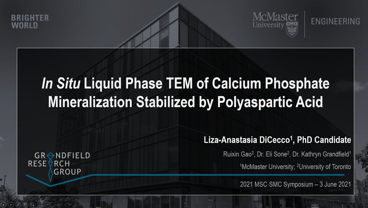 LizaDiCecco's tweet image. Looking forward to presenting some of our first in situ #LiquidPhase #TEM results soon @MSC_SMC_2021 in Session 6Mat🎉! This research is done collaboratively with the @GrandfieldLab &amp;amp; @sone_lab, where we're working towards better understanding #biomineralization processes!