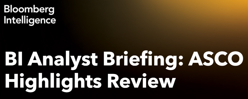 On June 9th at 11 ET, Bloomberg Intelligence and Matt Presby, PhD of inThought will be joined by experts Patrick Forde, MBBCh, and Ravi Vij, MD, for a discussion of ASCO data on checkpoint inhibitors, cell therapies, &amp; targeted small molecules onlinexperiences.com/scripts/Server…