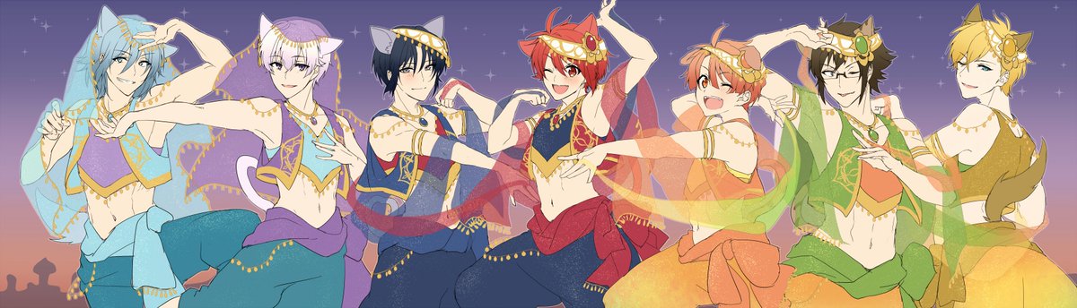 ナンジャ アラビアンお衣装 にゃーごのイラスト