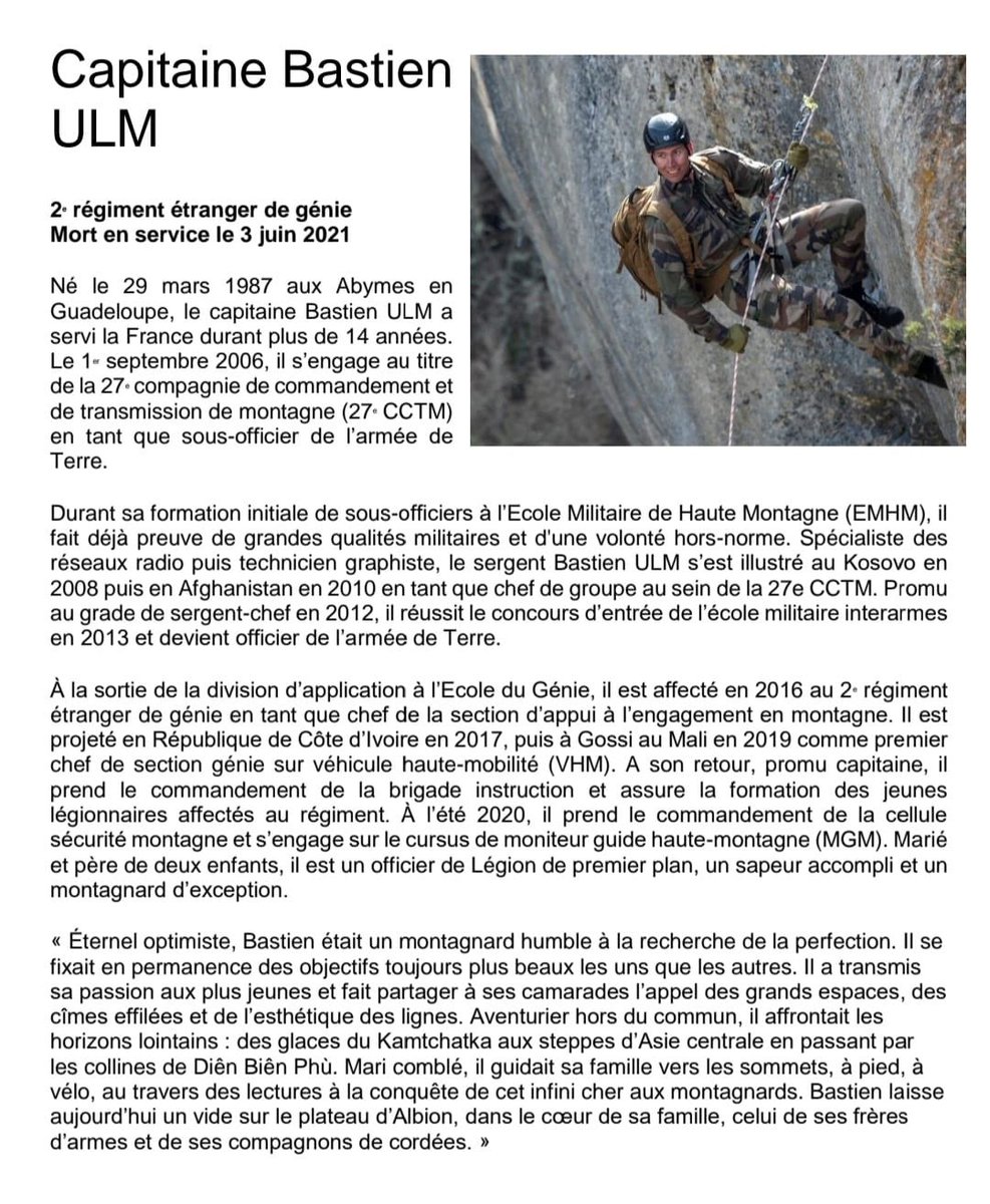 27bim's tweet image. Nous avons la profonde tristesse de vous annoncer le décès d’un soldat de montagne du #2eREG mort en service dans le massif du Beaufortain, lors d’un entrainement en alpinisme. Toutes nos pensées et notre soutien pour sa famille, ses proches et ses frères d’armes. @armeedeterre