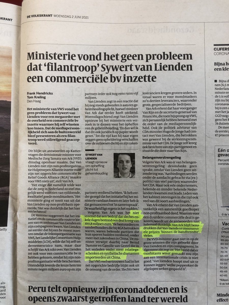 Waaat?! Prullaria inkopen in China bewijs dat je medische mondkapjes voor 100 miljoen kunt inkopen ?! 19 miljoen Euro winst maken op 100 miljoen is normale winstmarge als je overheid iets verkoopt ?! #VWSnietgoedsnik