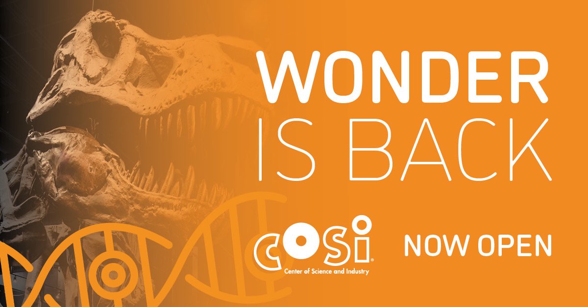 sdfavor's tweet photo. @COSI is now open!
During its closure, COSI offered #COSIConnect, a free hands-on digital service. Now, our kids and families can return safely to enjoy everything the center has to offer.
#COSIreopens https://t.co/YSCkaUZZO3
