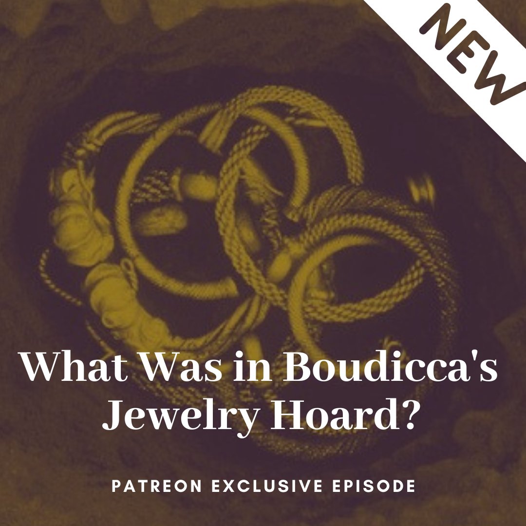 🚨Patreon Exclusive🚨

Boudicca’s tribe, the Iceni, were metalworkers. 

Iceni jewelry is real, and it is spectacular. 

Archaeologists have discovered lots of it—along with coins unlike anything else in Celtic cultures.

Discover Boudica’s jewelry hoard: bit.ly/AHFGPatreon