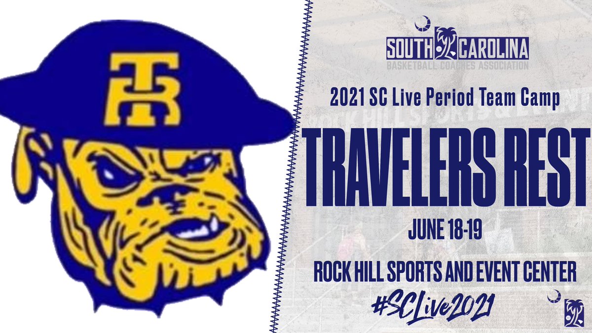 SCBCA's tweet photo. These teams will be a part of the 70+ high schools in the South Carolina NCAA live period team camp event June 18-19 at the Rock Hill Sports and Event Center! #SCLive2021
Travelers Rest
Wade Hampton
Westside
Westwood https://t.co/JrmDBUqd9h