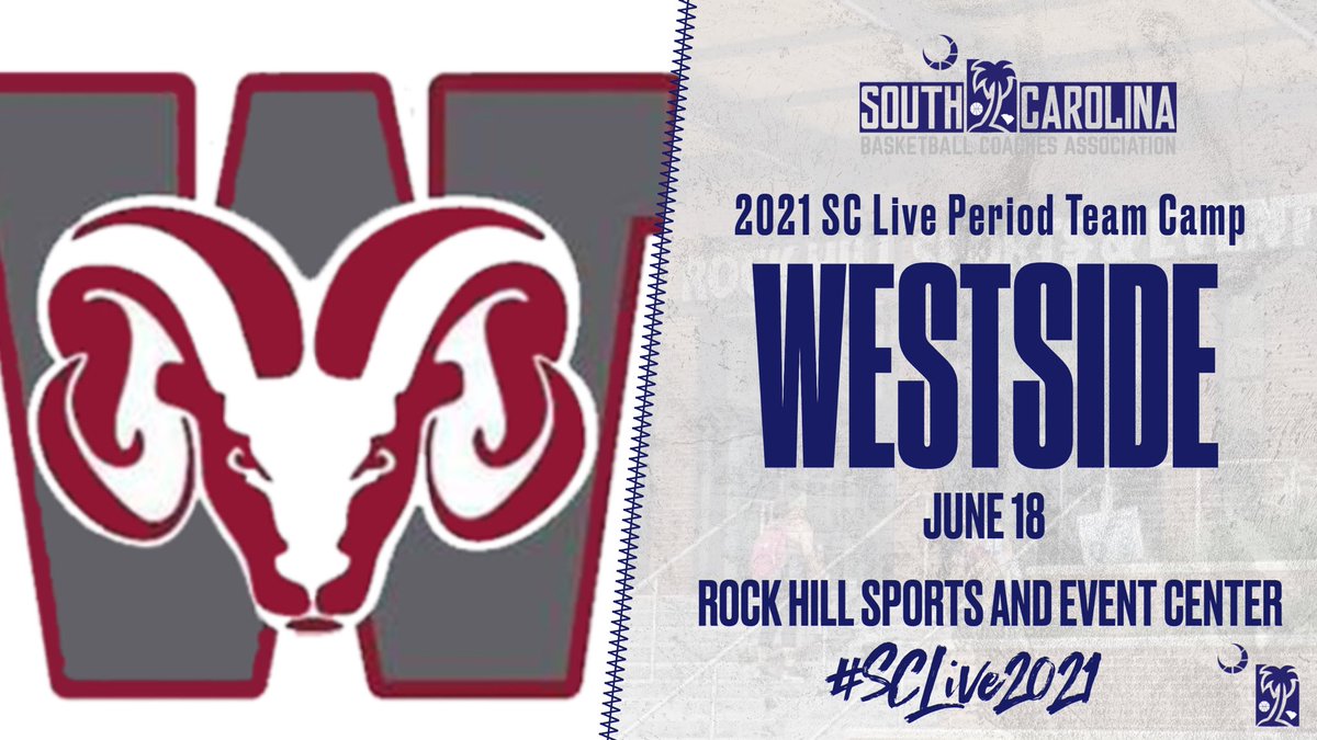SCBCA's tweet photo. These teams will be a part of the 70+ high schools in the South Carolina NCAA live period team camp event June 18-19 at the Rock Hill Sports and Event Center! #SCLive2021
Travelers Rest
Wade Hampton
Westside
Westwood https://t.co/JrmDBUqd9h