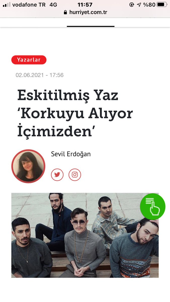 Eskitilmiş Yaz Korkuyu Alıyor İçimizden <a href="/BurcinTurna/">Burçin Turna</a> <a href="/eskitilmisyaz/">Eskitilmiş Yaz</a> 

hurriyet.com.tr/mahmure/yazarl…