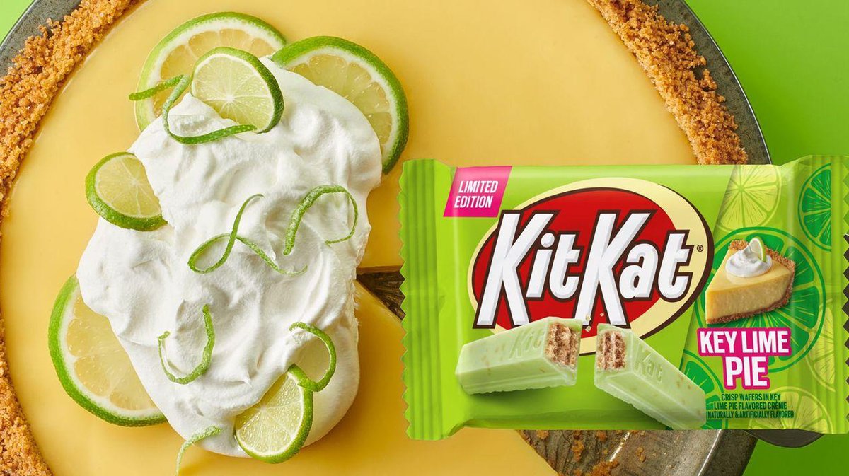 SweetNSaucyICT's tweet photo. Have you had the new Key Lime Pie Kit Kat?

We’ve got them (and 3 other varieties!) at Sweet n Saucy! https://t.co/W090Mnrkmr