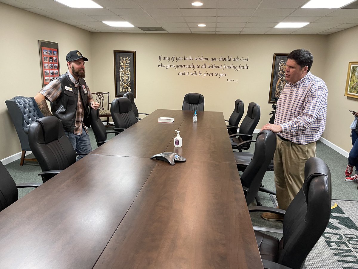 winrescueva's tweet photo. Rescue Ride 2021 Day 4: Our first stop today was at Hendersonville Rescue Mission where Tim Jones, the Vice President and COO, gave us an incredible tour! About 7 years ago, they opened the Hendersonville Outreach Center. It’s a drop in day shelter for the public. https://t.co/A6S3eNPqDx