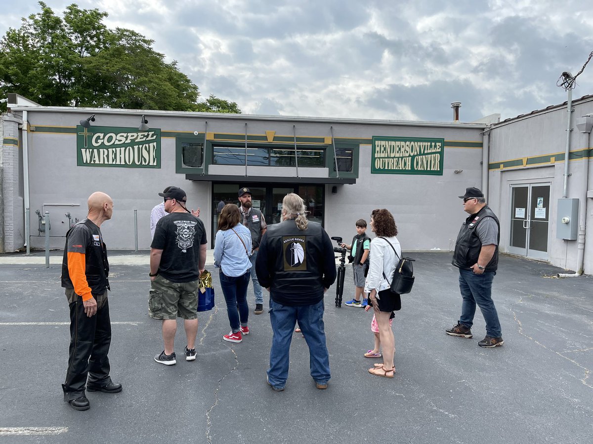 winrescueva's tweet photo. Rescue Ride 2021 Day 4: Our first stop today was at Hendersonville Rescue Mission where Tim Jones, the Vice President and COO, gave us an incredible tour! About 7 years ago, they opened the Hendersonville Outreach Center. It’s a drop in day shelter for the public. https://t.co/A6S3eNPqDx