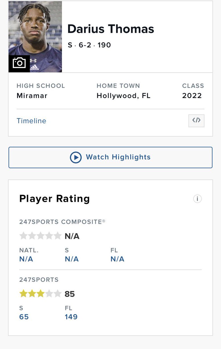 dariusthomas_'s tweet photo. Truly blessed to be named a 3 star athlete🙏🏾💯!!! @CoachAJScott @CoachRay_DBs @CoachStevensMHS @CoachRonRagins @Believe_UrEyes @IMcCartney5 @Andrew_Ivins https://t.co/APcIHxpD2p