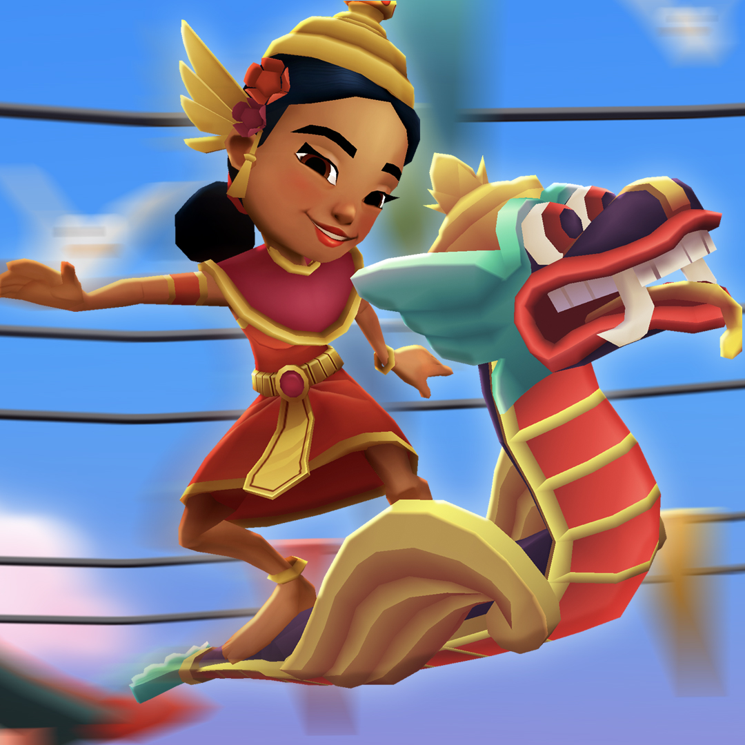 Subway Surfers - Hey, we made you #ShopUpdate. . . ride the dragon. 🐉 Join  in with the Naga Board and Noon and her Siam outfit — check it out here:   🤩