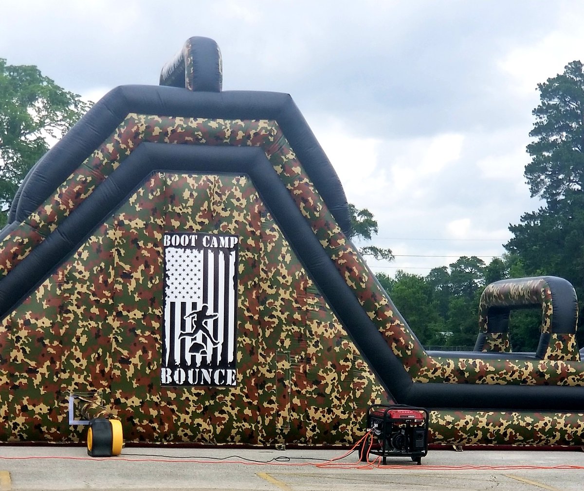 TeagueLOTC's tweet photo. The @TeagueMS_AISD Cadets are getting ready for combat in the Camo Boot Camp Bounce!! Who will make it to the top?? What tactics will they use?? #MakingOurMark #WeAreTeague #AldineAnywhere #TeamBuilding #CadetWorkout #GladiorWorkouts https://t.co/dL7q9yyPlw