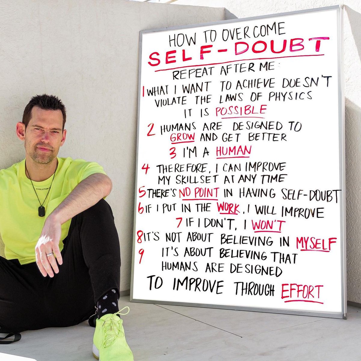 TomBilyeu's tweet photo. How To Overcome Self-Doubt. https://t.co/nhfd3Sm7zu