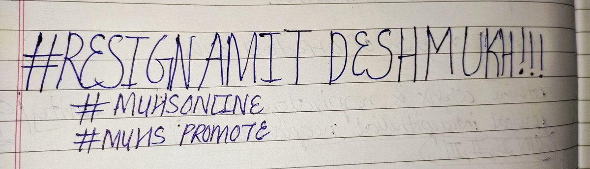 OnlineMuhs's tweet image. #RESIGNAMITDESHMUKH 
#MUHSONLINE
#MUHSPROMOTE
@AmitV_Deshmukh 
@CMOMaharashtra