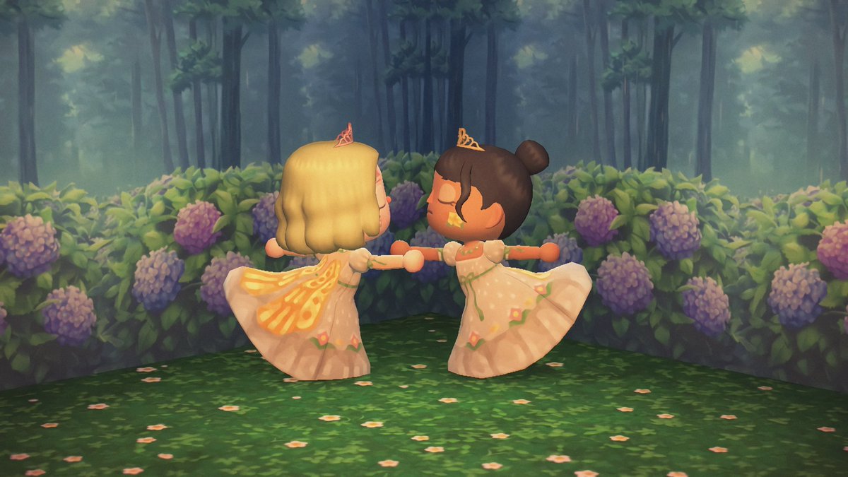 a forest waltz  fairy dress coming soon #ACNH #ACNHDesign #fairycore