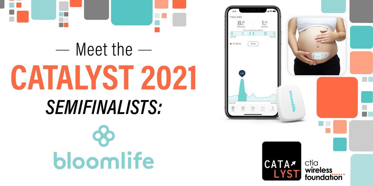 After the founder's own experience with infertility, <a href="/bloom_life/">Bloomlife</a> was created to empower women with information and provide clinicians with better tools and data to earlier predict and manage pregnancy complications. More on the #Catalyst2021 Semifinalists: ctia.it/2SaPzPb