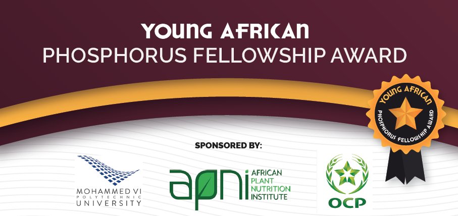 Now Open for Submissions! Young African #Phosphorus Fellowship offers $5,000 awards to early-career scientists within National Agricultural Research and Extension System (NARES) institutions or African universities. Deadline is 31 July 2021.

👉 Learn more ow.ly/r5xP50F2kXx