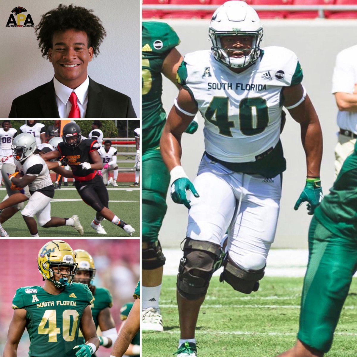 Advance Prep Academy (@advancepreppg) on Twitter photo APA Player Spotlight:
Former <a href="/AdvancePrepPG/">Advance Prep Academy</a> Defensive End <a href="/Jasonvaughn25/">JASON VAUGHN</a> now <a href="/USFFootball/">USF Football</a> is gearing up for a breakout 2021 season. Jason was able to use the APA program as a guide to help better his skills while gaining the exposure needed to earn a D1 scholarship. #WHOSNEXT? APA Player Spotlight:
Former <a href="/AdvancePrepPG/">Advance Prep Academy</a> Defensive End <a href="/Jasonvaughn25/">JASON VAUGHN</a> now <a href="/USFFootball/">USF Football</a> is gearing up for a breakout 2021 season. Jason was able to use the APA program as a guide to help better his skills while gaining the exposure needed to earn a D1 scholarship. #WHOSNEXT?