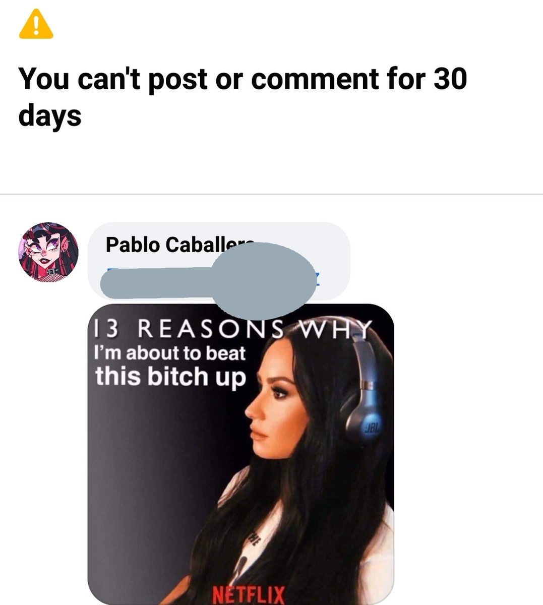 pablitounivese's tweet photo. Facebook suspended my account again bc this photo and how funny i use that photo yesterday and nothing happened so FACEBOOK IS HOMOPHOBIC @Facebook how dare you to suspend my account on PRIDE MONTH,but when a homophobic says f-slur nothing happened #facebookhomophobic https://t.co/CeUXGU9NqW