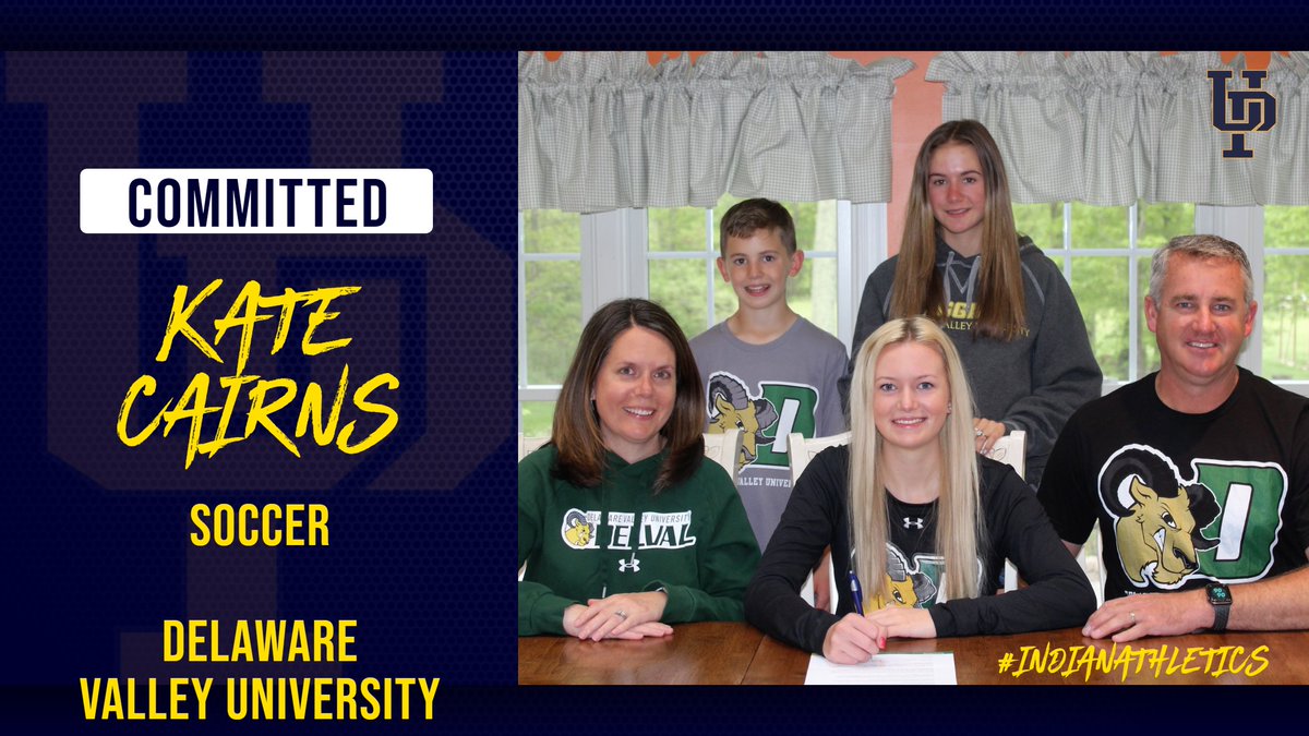UPIndians's tweet photo. Congrats to Kate Cairns who will be continuing her soccer career next year at Delaware Valley University.  Good Luck Kate!
@UpperPerkHS @UPSDTribe https://t.co/0El684TB34