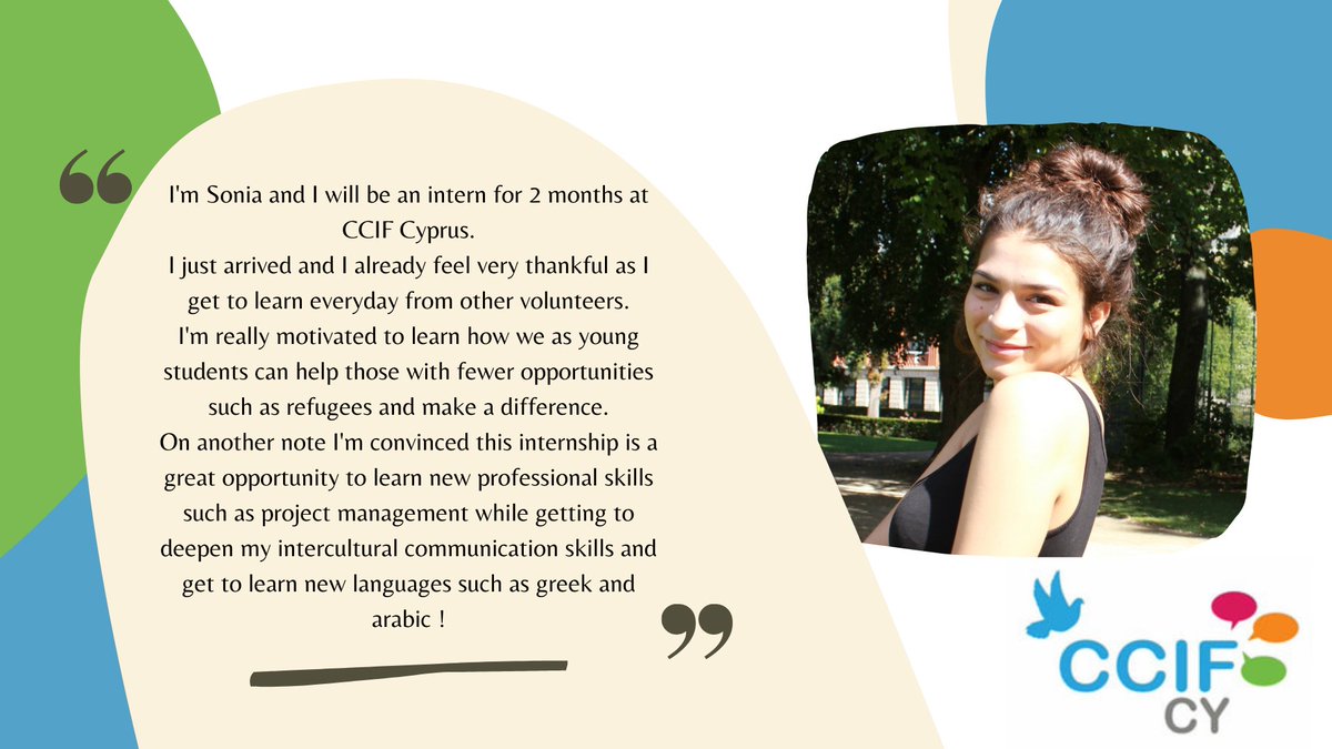 CcifCyprus's tweet photo. 🌎🟣🏅Are you thinking about an internship?
👉Do you want to highlight your qualities ?
🚩Do you want to gain experiences for a successful career path?
#internship #InternshipsatCCIFCyprus #internshipinPaphos #Internshipprogram #ErasmusInterns #EU4EU https://t.co/xhuTrJh7xN