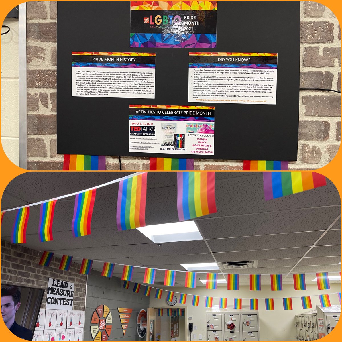 <a href="/TheBig10HD/">West Hartford Home Depot</a> kicking off Pride month with some break room decorations!!
<a href="/antheyp_anthey/">Anthey Presutti</a> <a href="/maryanne_stl/">Maryanne St. Laurent</a> <a href="/DianeRaymond26/">Diane Raymond</a> <a href="/FrankSuper6fg/">Frank</a> <a href="/FtyrellHD/">Frank Tyrell</a> <a href="/ktheriault13/">Ktheriault</a>