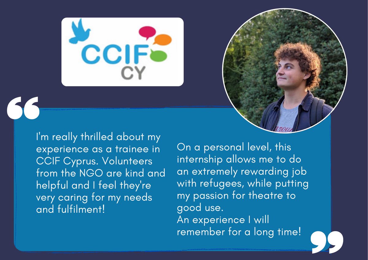 CcifCyprus's tweet photo. 🌎🟣🏅Are you thinking about an internship?
👉Do you want to highlight your qualities ?
🚩Do you want to gain experiences for a successful career path?
#internship #InternshipsatCCIFCyprus #internshipinPaphos #Internshipprogram #ErasmusInterns #EU4EU https://t.co/ZEnvuwJnt0