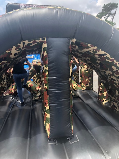 TeagueLOTC's tweet photo. The @TeagueMS_AISD Cadets are getting ready for combat in the Camo Boot Camp Bounce!! Who will make it to the top?? What tactics will they use?? #MakingOurMark #WeAreTeague #AldineAnywhere #TeamBuilding #CadetWorkout #GladiorWorkouts https://t.co/T4bDPR0ziS