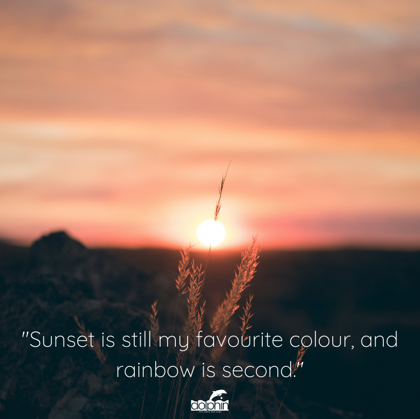 You can’t get better than nature’s colour palette…