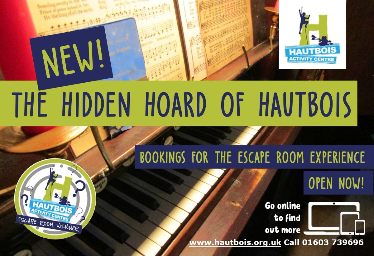 HautboisNorfolk's tweet photo. Our very own Escape room is now open for bookings! Can you solve the mystery and escape Trinity Church in 60 minutes? https://t.co/cUwHgpPKBp
#escaperoom #thingstodoinnorfolk https://t.co/53iy9l3STa