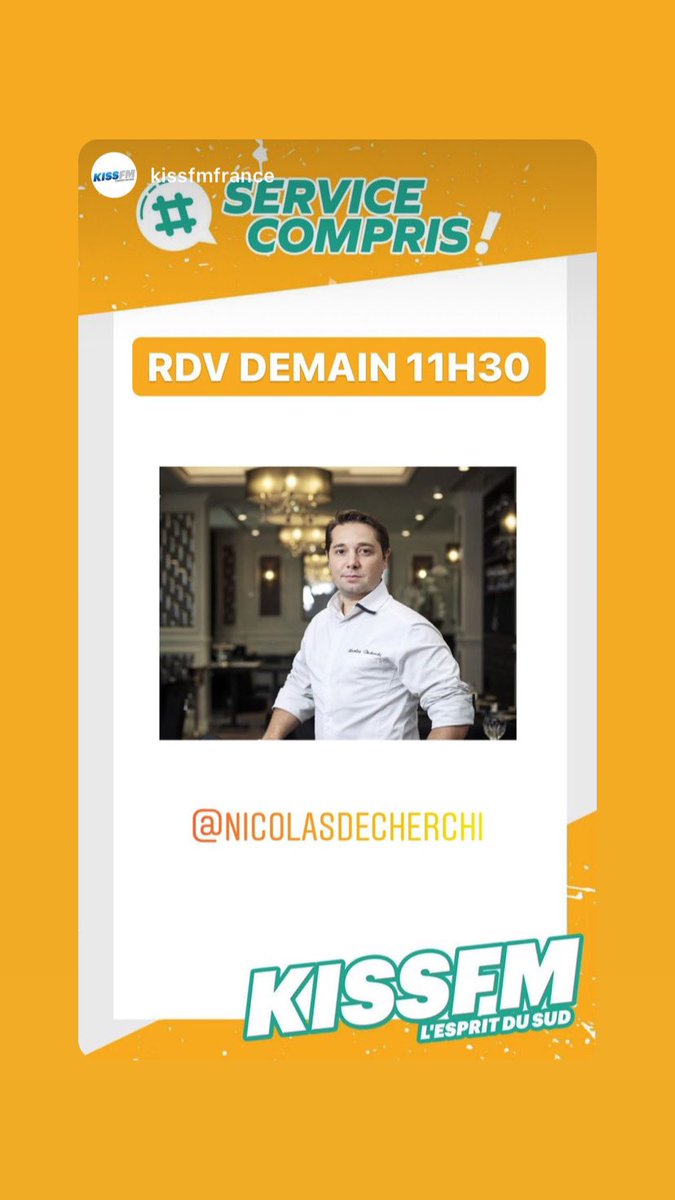 jeremykiffel's tweet photo. 🎧Demain dans #ServiceCompris sur @KISSFMFRANCE
✅l’instant @EsterelCoteAzur
✅Burger indien au poulet crème d’avocat 🇮🇳 par le chef Nicolas Decherchi 👨🏻🍳
✅ Journées du bien être à @villedevence
✅Info #CotedAzurFrance @MaxTilliette
✅Hits
🍱Avant 12h gagnez vos sushis https://t.co/uAuC5BZmma