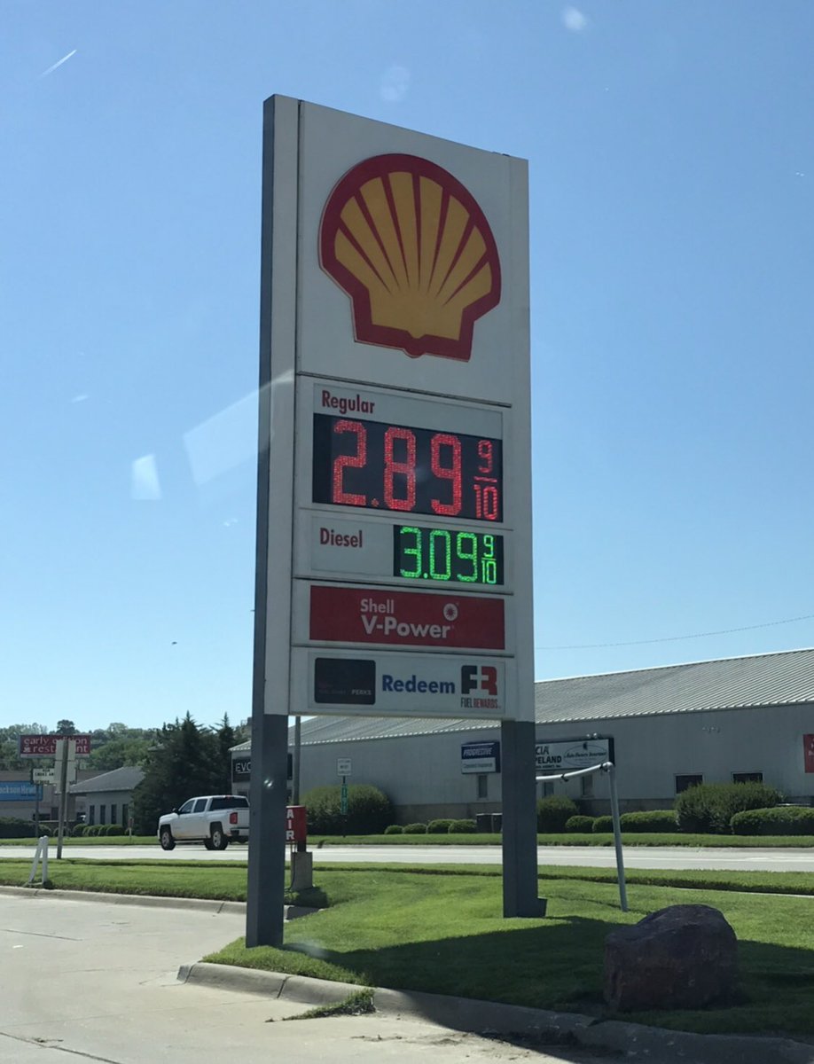 Filled up this morning in the Land of Dorthy 😳 We are not in California anymore Dorthy 🤨 Last Fill up there was 4.79.9 ! Why can’t they just say 4.80 🤷🏻‍♂️