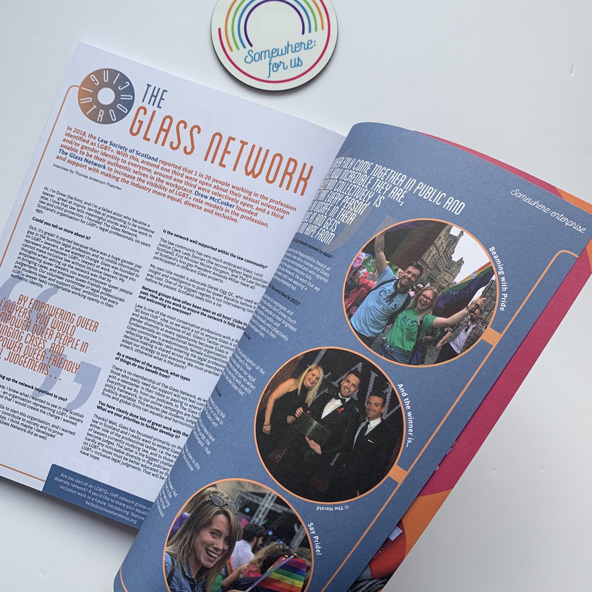 “By empowering queer lawyers, you would empower queer people in bringing cases, and empower queer-friendly legal judgements” We introduce you to <a href="/GlassNetworkSco/">The Glass Network</a> in the new issue of #SomewhereForUs 🏳️‍🌈 Get your copy of Scotland’s LGBTQ+ magazine at somewhereforus.org/shop