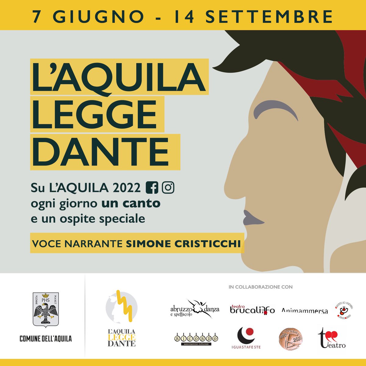 PierluigiBiondi's tweet image. La nostra Simona legge #Dante. E così faranno altri 99 aquilani e non, dal 7 giugno al 14 settembre.
Sui canali social di L’Aquila 2022 - facebook e Instagram - ogni giorno un canto, con la voce narrante di @scristicchi. 

#laquilaleggedante #dantealighieri #laquila #cultura
