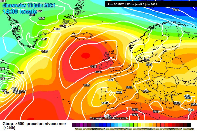 ECM_240's tweet image. ECM 12z 240h (13/6/21) #meteo #weather #weathermodels