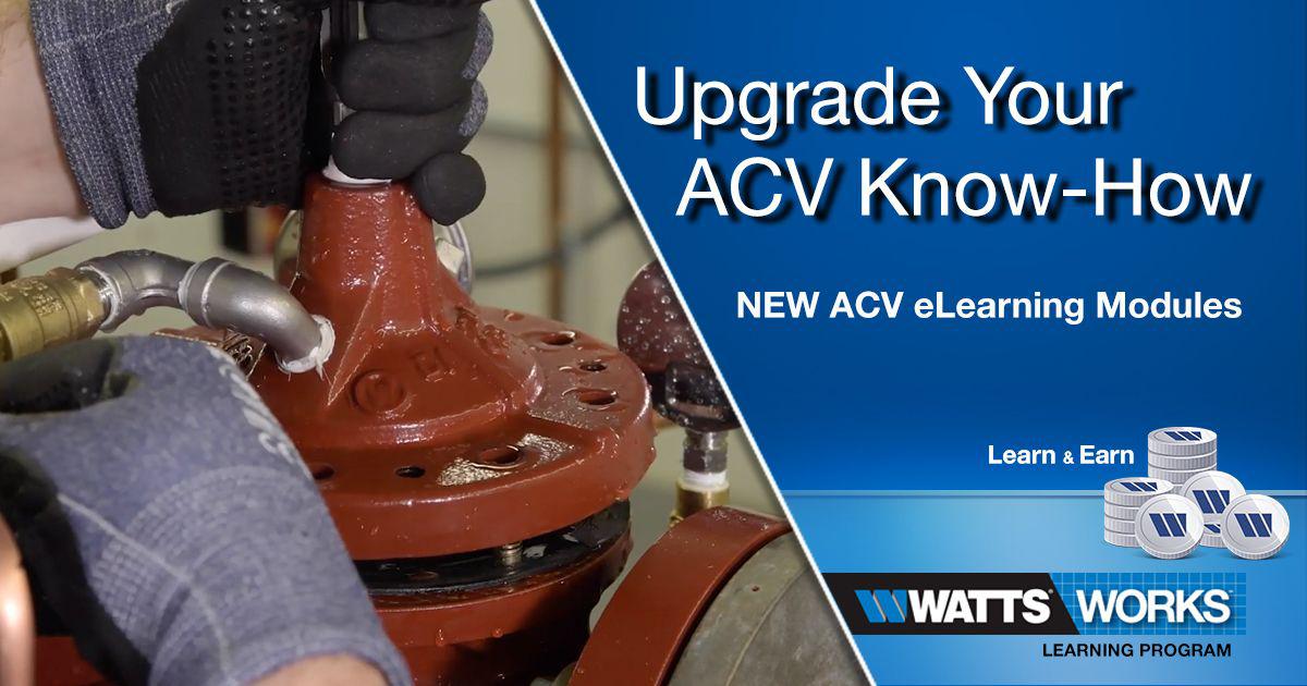 IQ2SAVEH2O's tweet photo. Set yourself up for success with new #WattsWorks eLearning modules on ACVs. Get expert insight on proper inspection and repair in module 2, Repairing the Diaphragm Assembly on a Watts ACV. https://t.co/0q6CKbITuh

#ACV #plumbing #valve #plumber https://t.co/PLGhiMG3OI