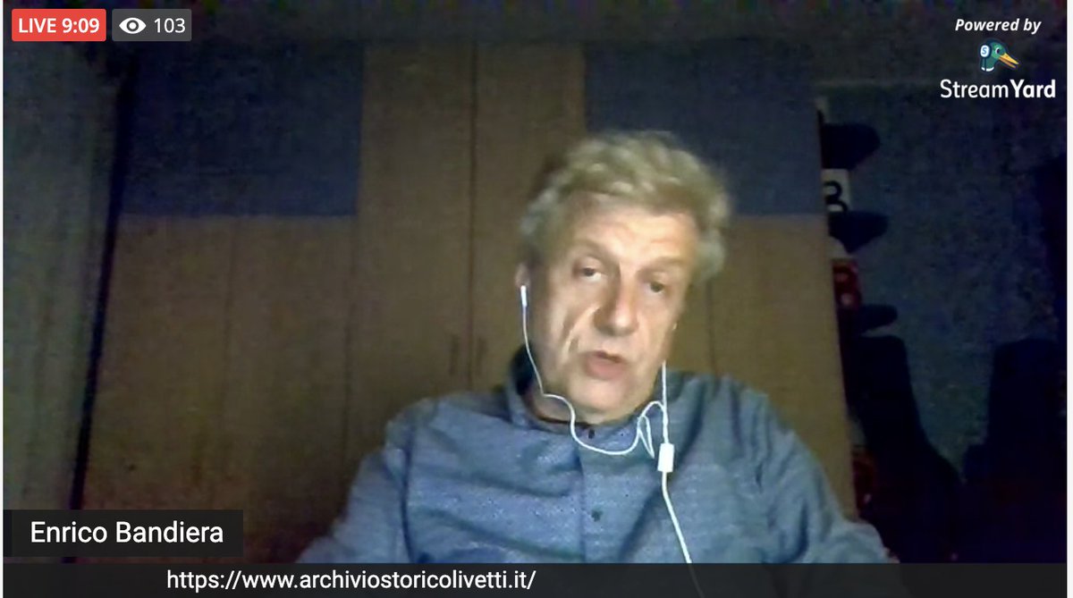 zeppelinmaker's tweet image. Enrico Bandiera racconta le attività dell'@ArchOlivetti #microcon #Olivetti #programma101