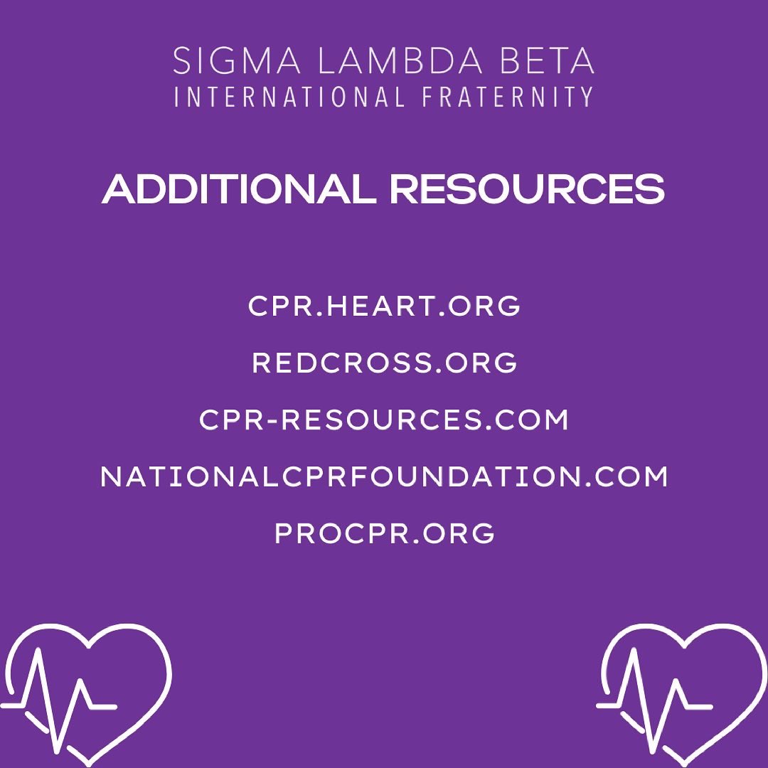 UCSBBetas's tweet photo. June 1st - June 7th is National CPR Awareness Week! ⚕️CPR awareness is Sigma Lambda Beta’s philanthropy and we wanted to spend the past few days sharing important information regarding what CPR is, how to administer CPR, why it’s our philanthropy, and more resources to you all. https://t.co/4UHsAVOXve