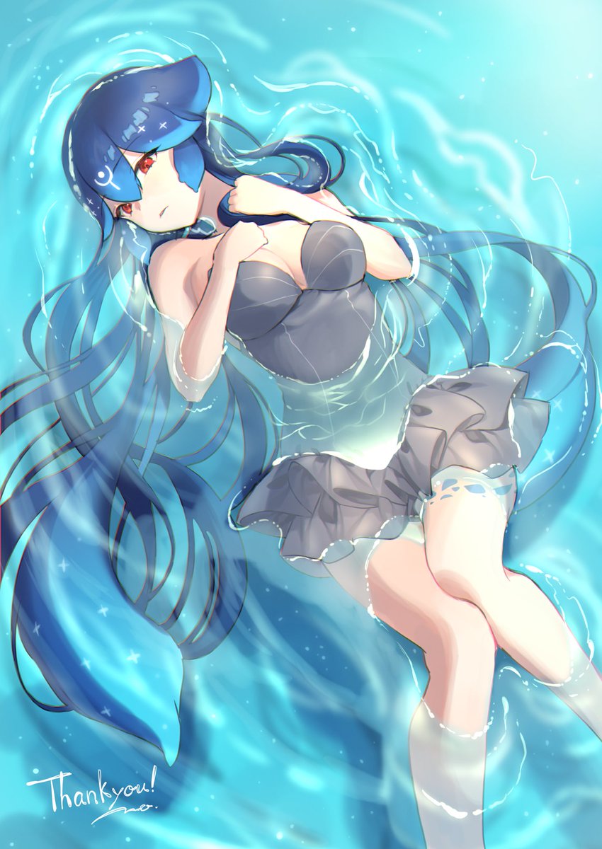 「How did you find me…? Thank you for savi」|Bao 🐳 52-Hertz Whaleのイラスト
