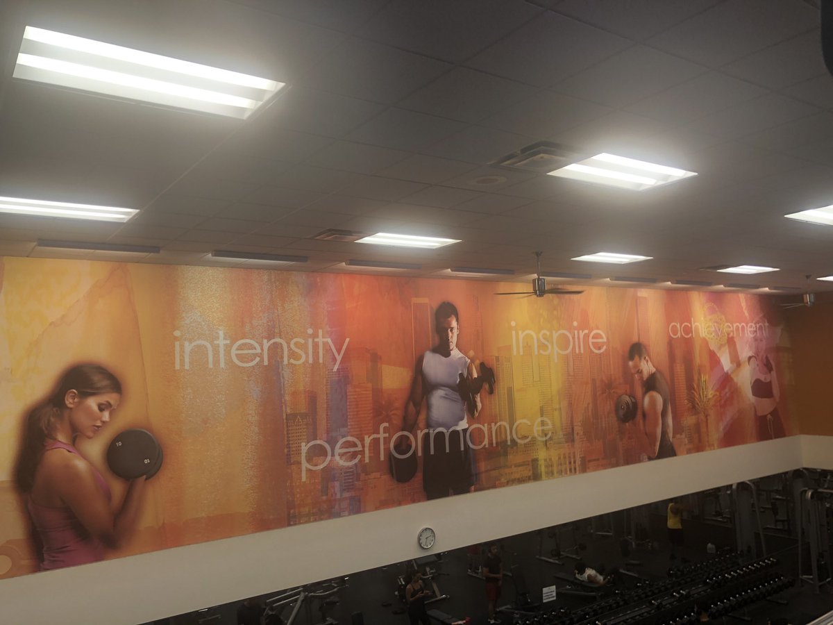 TheAriAdams's tweet photo. These are the “motivating” pictures on the wall at my local @LAFitness. Not a single picture of a woman of color in sight. This isn’t cool and definitely not reflective of the clientele (i.e. PAYING customers!) #noonelookslikeme #wheresthediversity #ShouldISupportThisBusiness? https://t.co/Vz7SZCcWIh