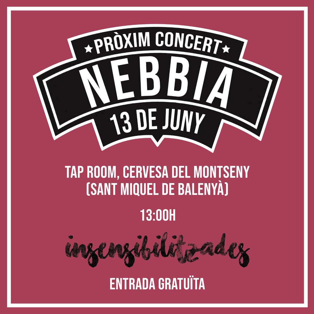 cornebbia's tweet photo. Us esperem el diumenge 13 de juny a @cervesamontseny!!🍻🎶 https://t.co/QPgvjVXX0q