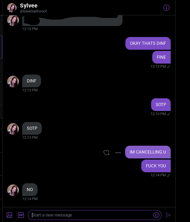 waitinthegarden's tweet photo. IM CANCELLING SYLVEE FOR MAKING FUN OF MY MISSPELLING #CANCELSYLVEE2021 https://t.co/CxwaLwdNjA