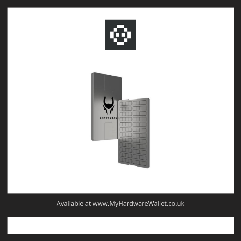 MyHwareWallet's tweet photo. Cryptotag is the safest way to store the recovery seed of your hardware wallet or cryptocurrencies. 

Made of the highest grade Titanium, you can immortalize your seed phrase, keeping it safe from the elements forever. 

Order it today, byvisiting the shop section of our website! https://t.co/v3KpMfoDXl
