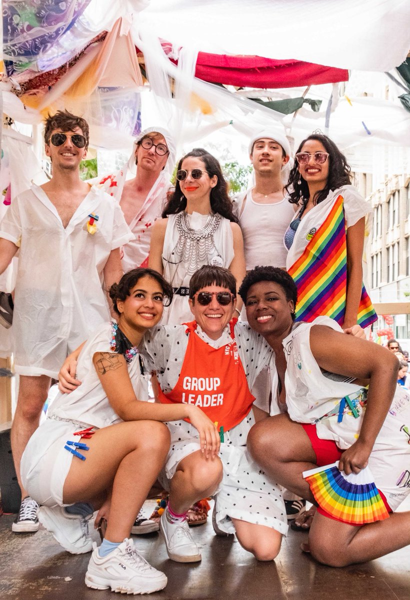 TheNewSchool's tweet photo. Happy #Pride2021! We're reminiscing on the 2019 NYC World Pride Parade and our float, Queering Space, created by @parsonsdesign students. 

We ❤️ our LGBTQIA+ community and know it’s in large part what makes The New School a special place… we can’t wait to celebrate you again! https://t.co/rPz8lrZ8s2