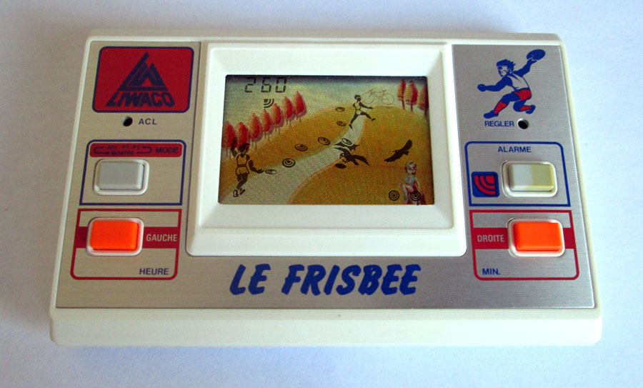 klubbgamers's tweet photo. "Le frisbee" - Liwaco - 1982 ❤️

#handheldgame #lcdgame #retrogaming #electronicgame #jeuelectronique #gamewatch #Liwaco https://t.co/DTAqLrSGaq