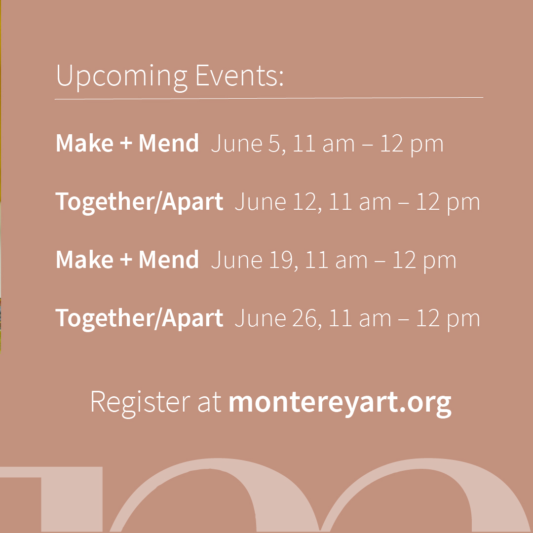 This Saturday, join us for the first of many Color Duets Virtual Drop-in Workshops! 

Register at montereyart.org and save with a full series pass!
.
.
.
#HappeningatMMA #VirtualMMA #ColorDuets #Makers